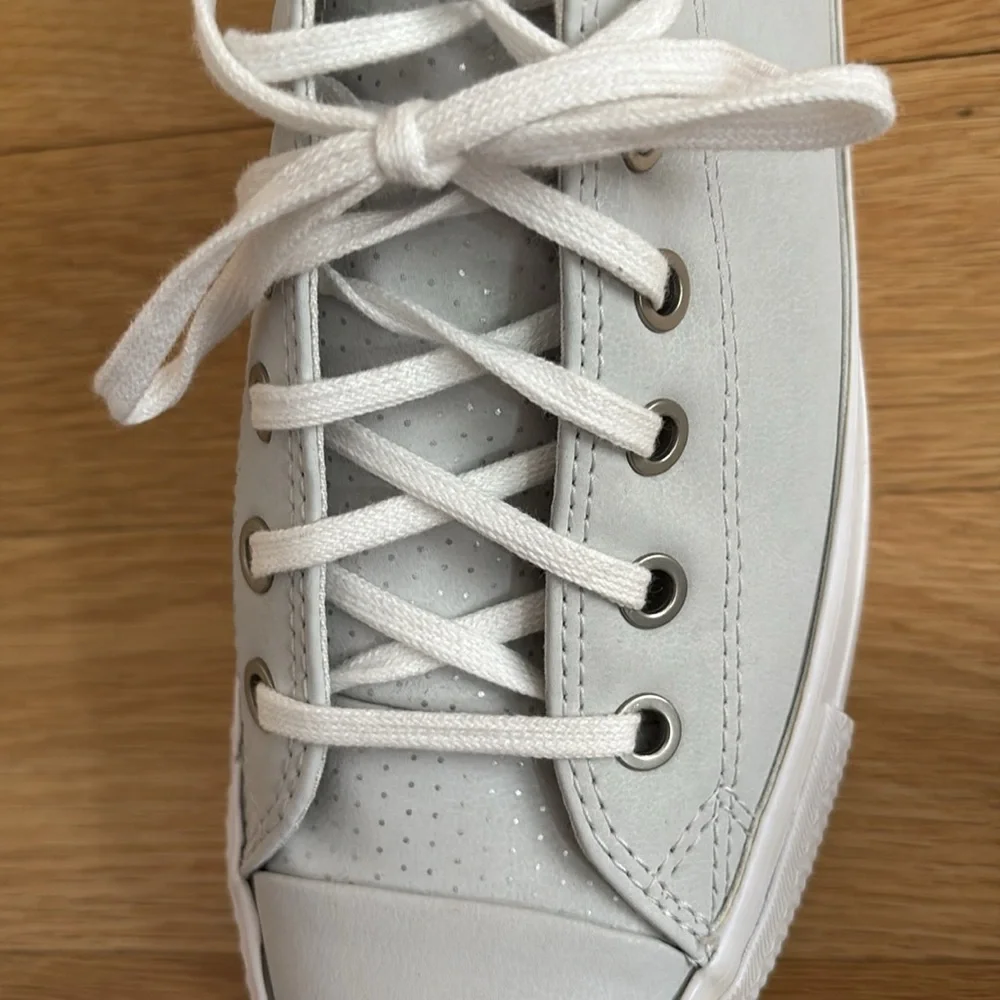 Converse Leather Platform Sneakers - Picture 2 of 9